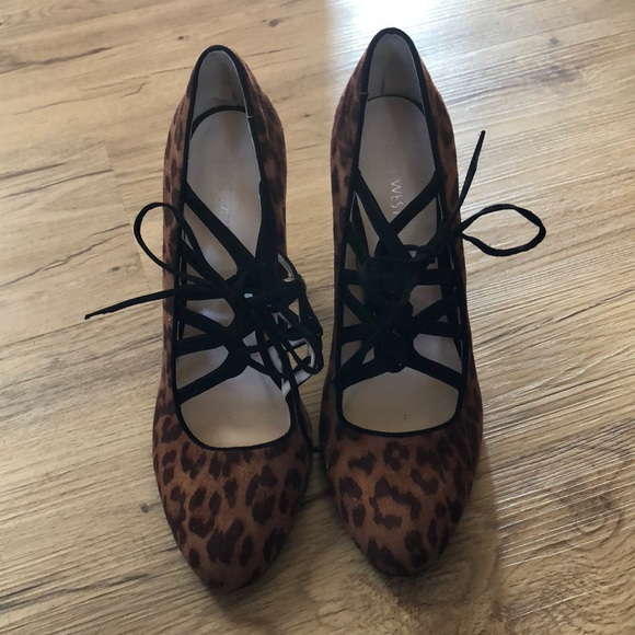 Nine West Lace Up Heels - Picture 1 of 5